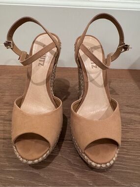 Preowned Schutz Elhan espadrille wedge sandal 6.5